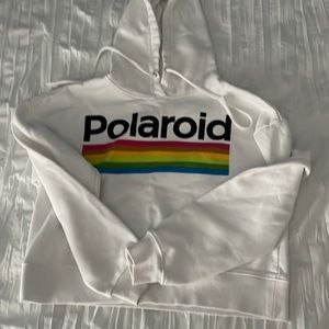 Polaroid crop top hoodie
